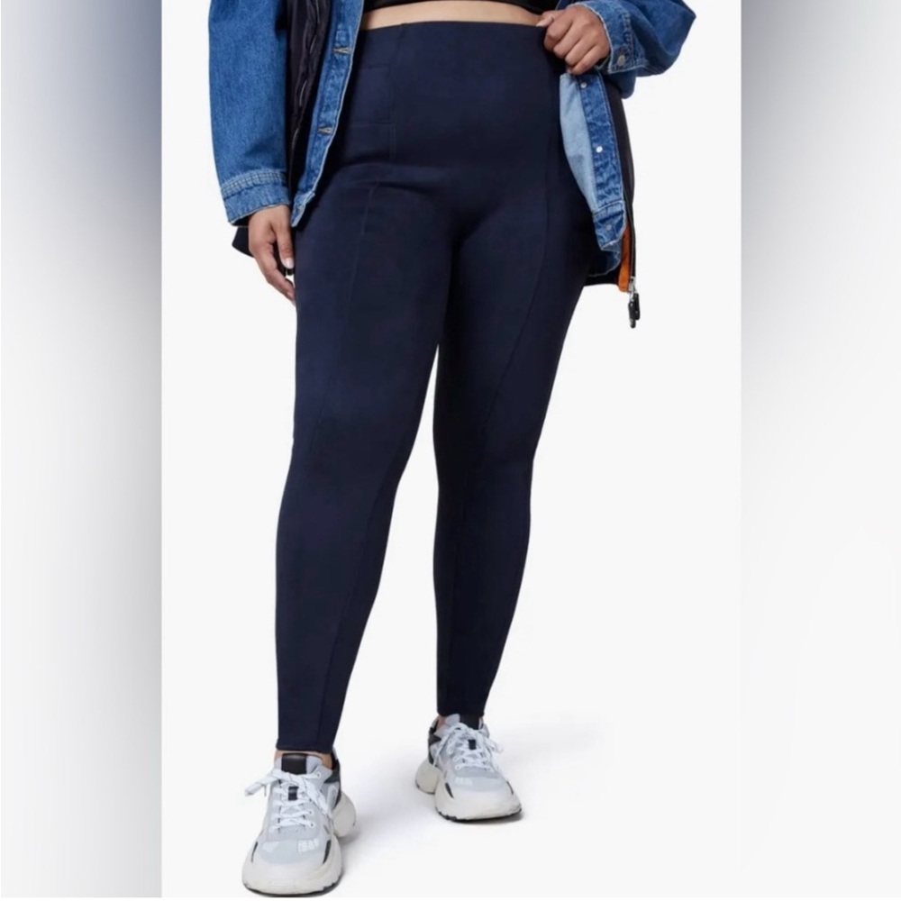 Spanx Faux Suede Leggings in Navy NWT